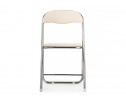 Стул на металлокаркасе Fold 1 складной beige / chrome