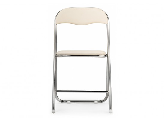 Стул на металлокаркасе Fold 1 складной beige / chrome
