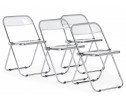Пластиковый стул Fold складной clear
