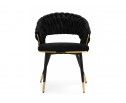 Стул на металлокаркасе Rakel black / gold