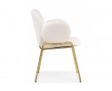Стул на металлокаркасе Kalipso white / gold