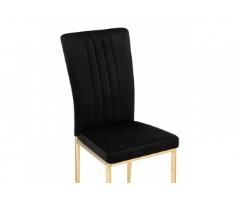 Стул на металлокаркасе Rek black / gold