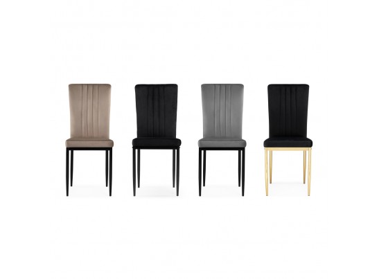 Стул на металлокаркасе Rek cappuccino / black