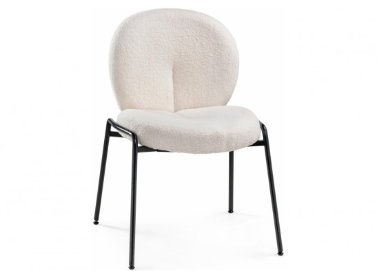 Стул на металлокаркасе Kalipso 1 white / black