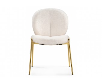 Стул на металлокаркасе Kalipso 1 white / gold