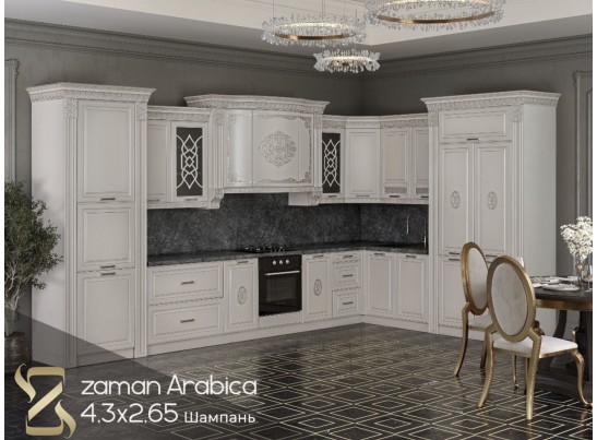 Кухня «Zaman Arabica» 3,45x1,5 в Кургане