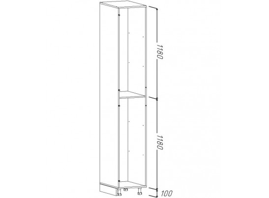 Кухонный гарнитур Интегра угловой 2,84*3,2
