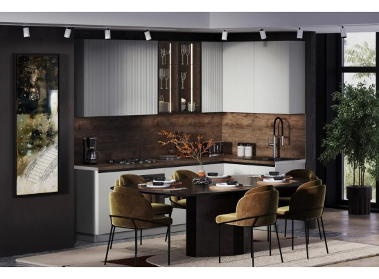 Кухонный гарнитур Милагро угловой 2,80*1,5