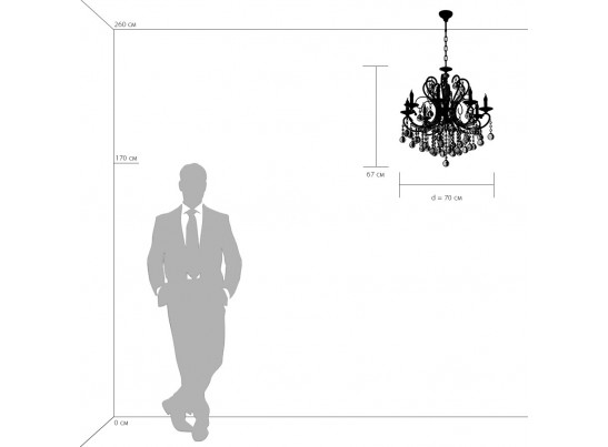 Люстра подвесная Elegante Osgona 708082 в Кургане