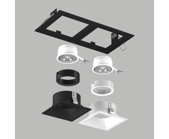 Комплект со светильником Domino Lightstar D5270607WBMOD