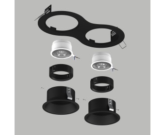 Комплект со светильником Domino Lightstar D6270707BMOD