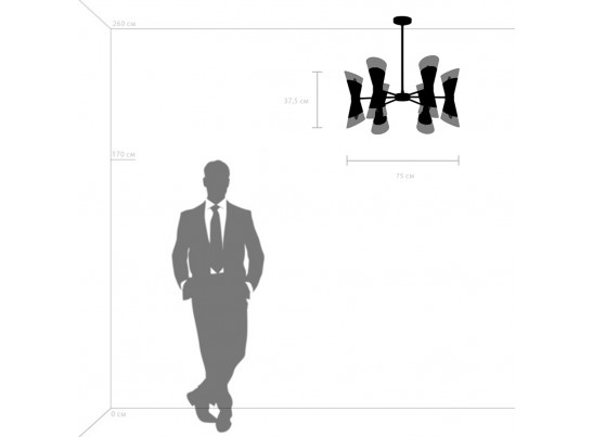 Люстра потолочная Strato Lightstar 817122 в Кургане