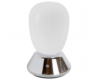 Настольная лампа диммируемая 10W 3000K матовый/хром Uovo III Lightstar 807914