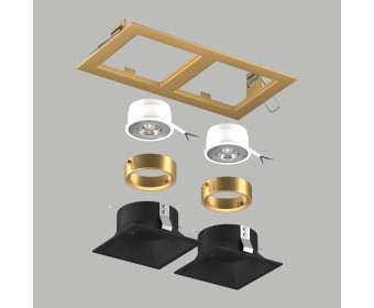 Комплект со светильником Domino Lightstar D5230707GMOD