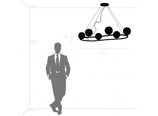 Люстра подвесная Bari Lightstar 815263 в Кургане