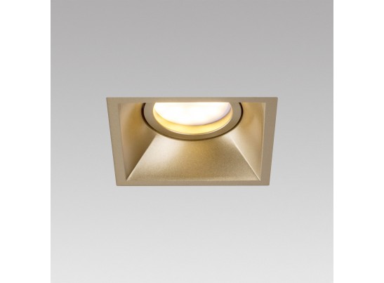 Комплект из светильника и рамки DOMINO QUAD MR16 ЗОЛОТО в Кургане