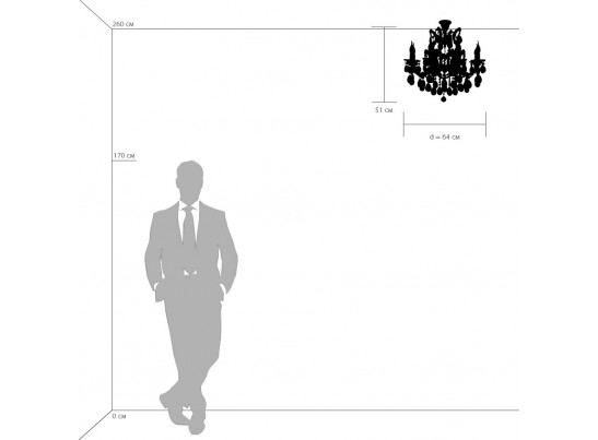 Люстра подвесная Champa nero Osgona 879087 в Кургане