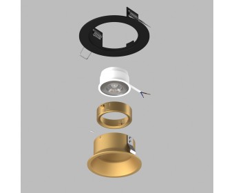 Комплект со светильником Domino Lightstar D61703GMOD