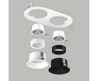 Комплект со светильником Domino Lightstar D6560607WBMOD