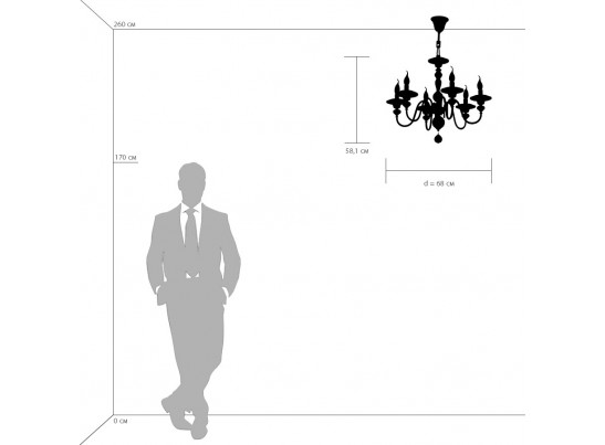 Люстра подвесная Azzurro Osgona 699064 в Кургане