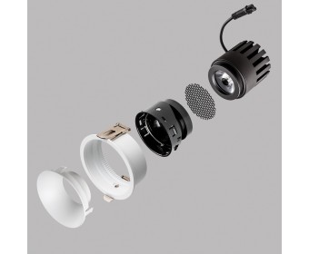 Модуль профессиональный светодиодный диммируемый 7W/12W 3000K в сборе с суппортом с углом наклона до 30°  STELLA PRO Lightstar 075093