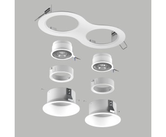 Комплект со светильником Domino Lightstar D6260606WMOD