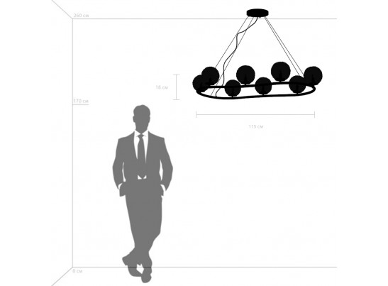Люстра подвесная Bari Lightstar 815287 в Кургане
