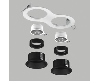 Комплект со светильником Domino Lightstar D6260707BMOD