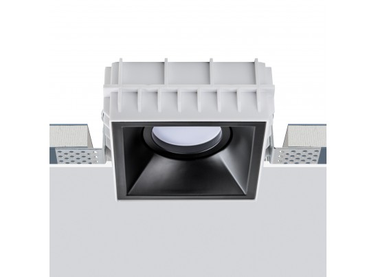 Комплект из светильника и рамки DOMINO QUAD MR16 ЧЁРНЫЙ в Кургане