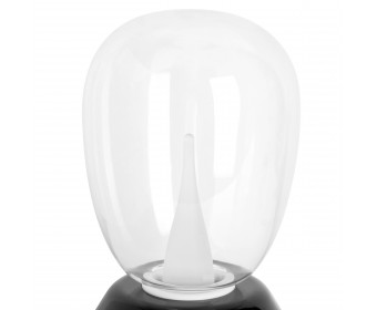 Настольная лампа диммируемая 10W 3000K прозрачный/черный Uovo III Lightstar 807907