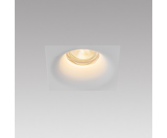 Светильник встраиваемый гипсовый скрытой установки д/гипсокартонного потолка с малозаметной фиксирующей пружиной MR16 GU10 Anello  002000