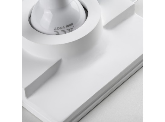 Светильник встраиваемый гипсовый скрытой установки д/гипсокартонного потолка с малозаметной фиксирующей пружиной MR16 GU10 Anello 002000 в Кургане