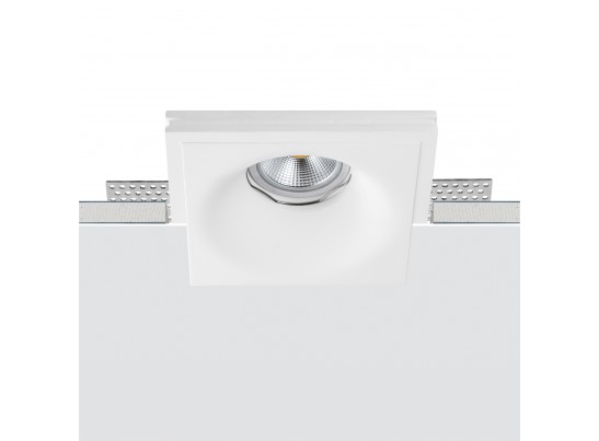 Светильник встраиваемый гипсовый скрытой установки д/гипсокартонного потолка с малозаметной фиксирующей пружиной MR16 GU10 Anello 002000 в Кургане