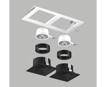 Комплект со светильником Domino Lightstar D5260707BMOD