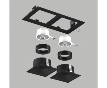Комплект со светильником Domino Lightstar D5270707BMOD