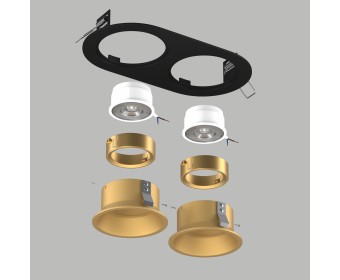 Комплект со светильником Domino Lightstar D6570303GMOD