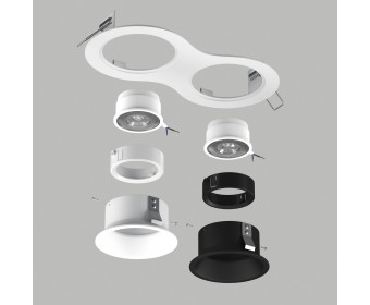 Комплект со светильником Domino Lightstar D6260607WBMOD