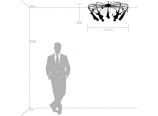 Люстра потолочная Aereo Lightstar 711124 в Кургане