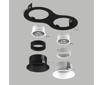 Комплект со светильником Domino Lightstar D6270607WBMOD