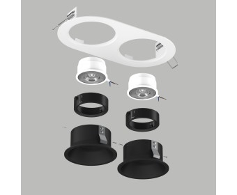 Комплект со светильником Domino Lightstar D6560707BMOD