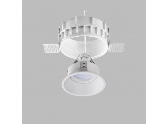 Комплект из светильника и рамки DOMINO ROUND MR16 БЕЛЫЙ в Кургане