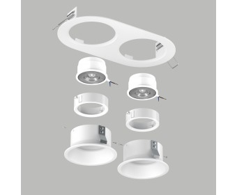 Комплект со светильником Domino Lightstar D6560606WMOD