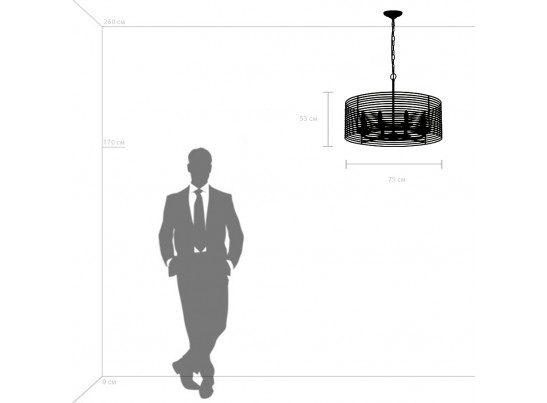 Люстра подвесная Zeta Lightstar 728083 в Кургане