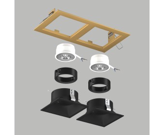 Комплект со светильником Domino Lightstar D5230707BMOD