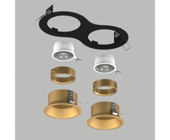 Комплект со светильником Domino Lightstar D6270303GMOD