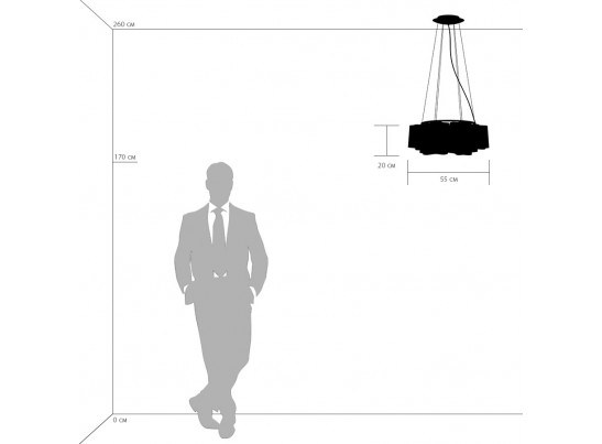 Люстра подвесная Nubi ondoso Lightstar 802161 в Кургане