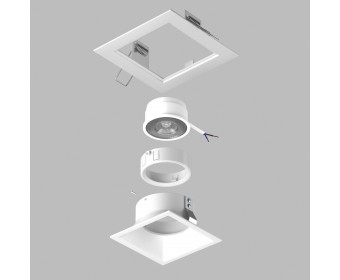 Комплект со светильником Domino Lightstar D51606WMOD