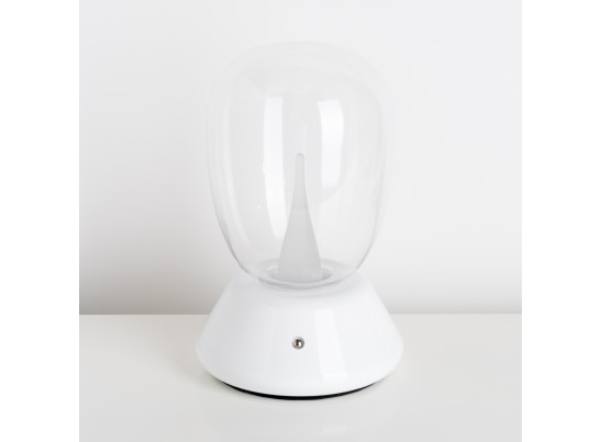 Настольная лампа диммируемая 10W 3000K прозрачный/белый Uovo III Lightstar 807906 в Кургане