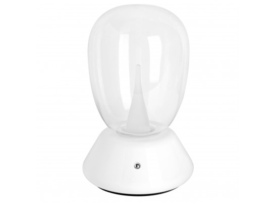 Настольная лампа диммируемая 10W 3000K прозрачный/белый Uovo III Lightstar 807906 в Кургане