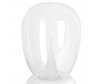 Настольная лампа диммируемая 10W 3000K прозрачный/белый Uovo III Lightstar 807906